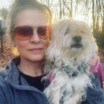 Samantha Smith Instagram - When your walk together turns into more of a solo-walk-with-furry-shoulder-pack. PS The hitch in her giddy up magically disappeared as soon as we turned for home.