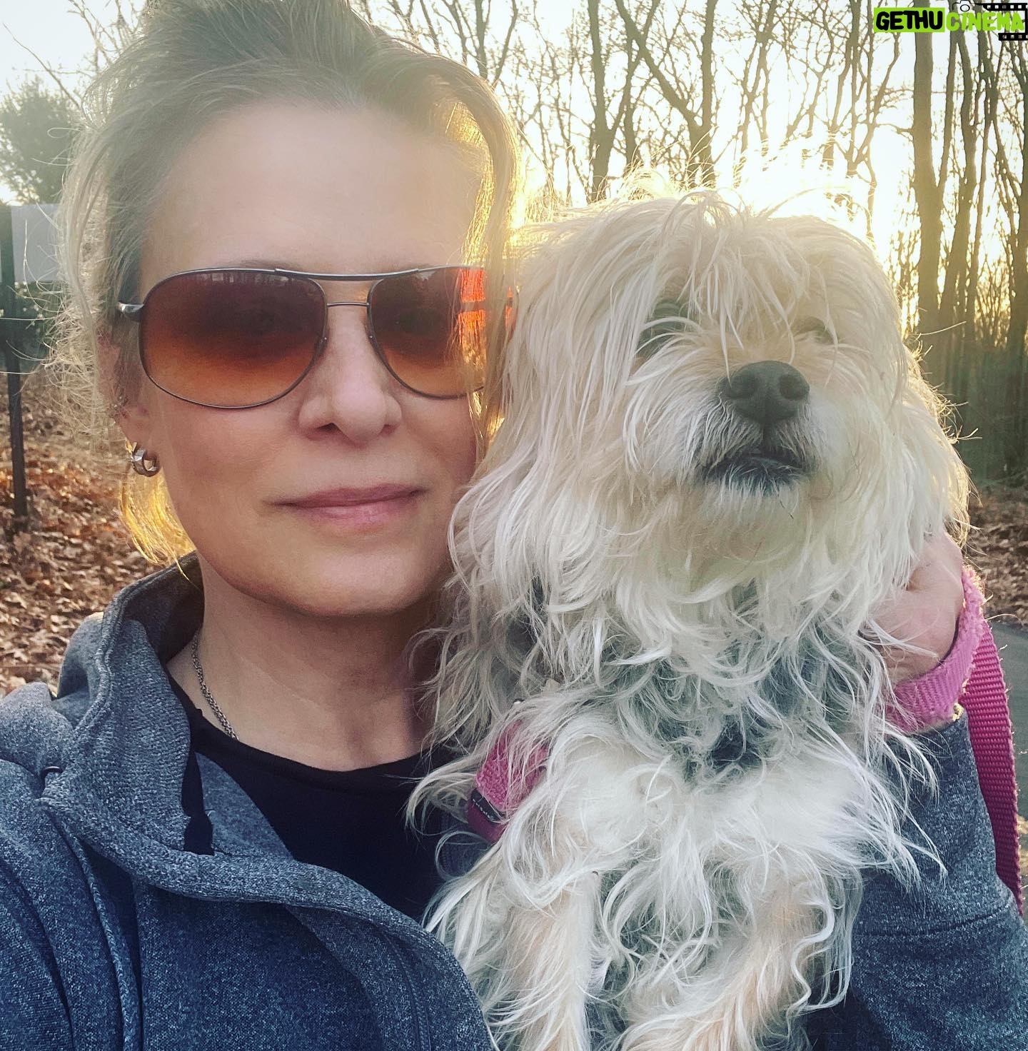 Samantha Smith Instagram - When your walk together turns into more of a solo-walk-with-furry-shoulder-pack. PS The hitch in her giddy up magically disappeared as soon as we turned for home.