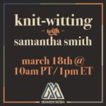Samantha Smith Instagram - Yarning is for everybody. Beginner or pro, come to my knitting class (with maybe a little crochet), you’ll be hooked!🩸 Disclaimer: We will be not killing any vampires. Link in bio! @bemoment.us #knitting #supernatural #crochet #vampire #notvampirestakes