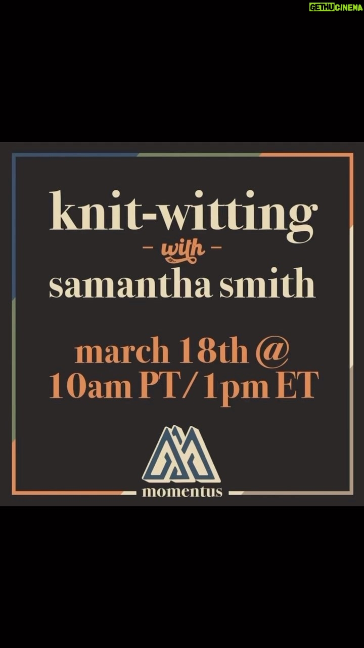 Samantha Smith Instagram - Yarning is for everybody. Beginner or pro, come to my knitting class (with maybe a little crochet), you’ll be hooked!🩸 Disclaimer: We will be not killing any vampires. Link in bio! @bemoment.us #knitting #supernatural #crochet #vampire #notvampirestakes