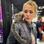 Samantha Smith Instagram - Who else got to meet a monkey at work? Thank you @indianacomicconvention for a magnificent weekend. And thank you @georgietilsoncelebritymonkey for coming for a snuggle!