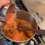 Samantha Smith Instagram – Red lentil soup! 🥰 (NY Times recipe 😂) What are your freezing weather favorites to make?