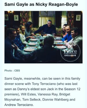Sami Gayle Instagram - Sunday is for family dinner. ❤️Stay tuned for the Season 13 finale! Nicky is back!