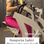 Sampurna Lahiri Instagram – @sampurnalahiri hitting the gym hard! 💪 #FitnessGoals