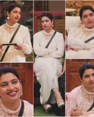 Sana Raees Khan Instagram - Radiating grace with every glance, Sana’s portrait embodies elegance, smiles, and unwavering confidence.
.
.
Outfit by @tantrumtribe 
Footware by @footfuel_ 
.
.
@colorstv @beingsalmankhan @officialjiocinema @endemolshineind
.
.
#sanaelegance #fashionedbysonamslabel #sanaraeeshkhan #sanaistheboss #bb17 #dildimaagaurdum #colors #salmankhan #jiocinema #keepsupporting #srk #srkwarriors #bbqueensana