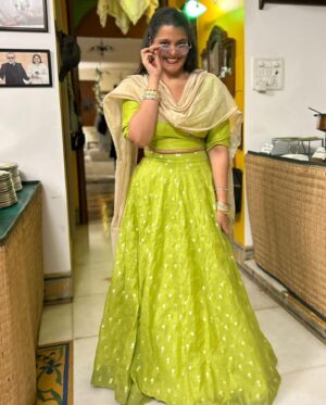 Sanah Kapur Instagram - If clothes are the art the body speaks with, then you are an artist…
Thank you @simranbij (you even got mom into a dress she could love 😉) @loi.india for designing each of these beautiful outfits for me ♥️♥️♥️

#weddingoutfits #indianwear #ootd #celebration #indiandesignerwear #designerwear #colours #fashion #style #nofilter