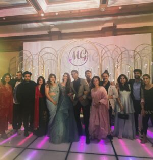 Sanah Kapur Instagram - A night full of Celebration🎉, Fun 🥳 and a whole like a whole lot of Dancing💃🏽….congratulations to the beautiful couple @gaganbahl and @mitalisharma7 🩷