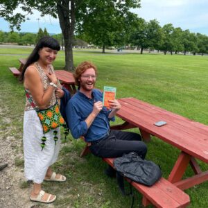 Sandra Cisneros Instagram - With Henry Benson, one of the singers bringing The House on Mango Street opera to life at my Glimmerglass workshop this weekend. An amazing experience for me!