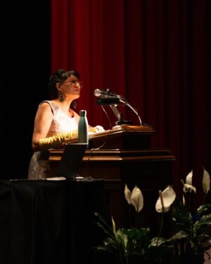Sandra Cisneros Instagram - Photos from Thursday night’s Keeping San Antonio Lamé: My Life Among los Artistas at Trinity University, part of the Madrid Lecture Series. Thank you again to Dr. Norma Cantú, Dr. Arturo Madrid, and Dr. Vanessa Beasley! What a night! 

Photos by Cade Bradshaw and Joan Frederick