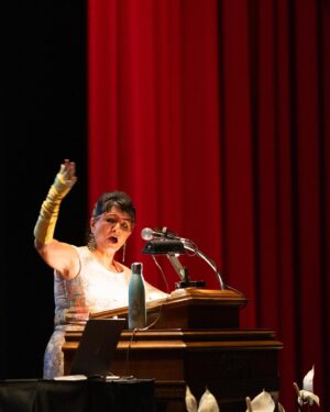 Sandra Cisneros Instagram - Photos from Thursday night’s Keeping San Antonio Lamé: My Life Among los Artistas at Trinity University, part of the Madrid Lecture Series. Thank you again to Dr. Norma Cantú, Dr. Arturo Madrid, and Dr. Vanessa Beasley! What a night! 

Photos by Cade Bradshaw and Joan Frederick