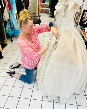 Sandra Lee Instagram - Versailles Versailles Versailles what can I say, I get to go to the most extravagant Ball at Versailles you have ever seen. As promised here are new pictures from Paris - yesterday I spent hours on my knees sewing, tacking, hot glueing, and quick stitching my vintage cream ball gown (an old 1950s wedding dress) into a masterpiece fit for Monday nights famed Versailles Ball. The Fete is an annual event that takes place throughout Versailles rooms, but mainly in the Grand Hall of Mirrors and Majestic Gardens. The procession begins at 6 PM with the last evenings spectacular taking place at midnight. The fairytale night beginning with the Grand Versailles courtyard cocktail reception, followed by a most enchanting seated dinner, then it’s ballroom dancing in the hall of mirrors (which I like to call the hall of chandeliers), and concludes with a champagne toast and fireworks display in Versailles incredibly gorgeous gardens overlooking the lake. I’ve been captivated by Versailles ever since I saw Kate Winslet’s amazing performance in the story that followed the woman who created the Marie Antoinette Waterfall Gardens. My Ever Sweet friend Maxine runs events at Versailles and was kind enough to include me. It’s sure to be an unforgettable night and the gown must be Perfection, so I’m creating it myself. I wish you could all come and I’ll be sure to send pictures so you will be included from wherever you are. Please do let me know which ones are your favorite. Happy happy weekend. Love Always Sandra Lee a.k.a. Aunt Sandy-AKA Sanderella for a night. XoSL