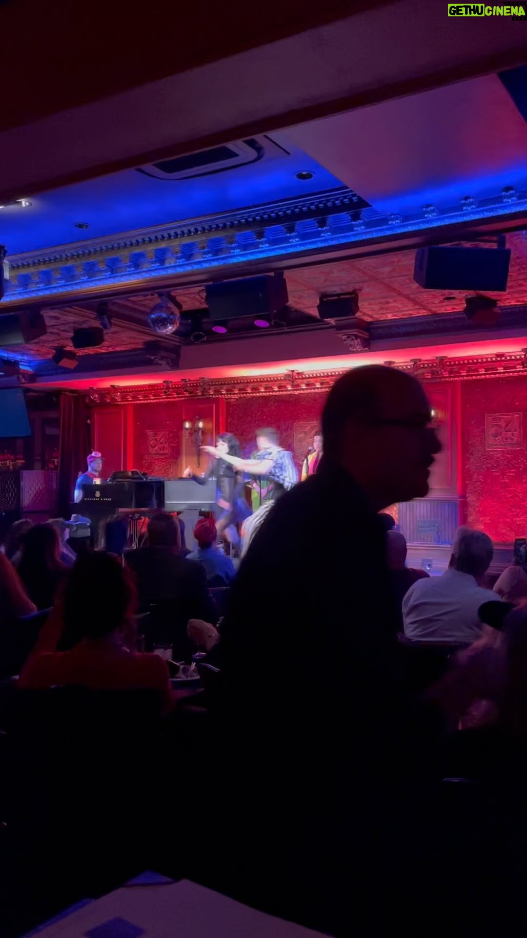 Sandra Mae Frank - 4.3K Likes - Happy Halloween / Hallows Eve!
WHAT A NIGHT!! 😎🔥 A few months ago, Josh and I saw @BeetleJuiceBway. We both knew we had to do one of their songs for @BroadwaySignsASL’s Twilight Zone Spooktacular at #54Below… #SayMyName! 👻💚
Along with Angel Lin & Robert Ariza as vocalists 💚
(*trigger warning in case you don't know the musical, it mentions suicide thoughts.)
#BeetleJuice #Broadway #ASL #Lydia #Halloween
Sandra Mae wearing everything black, leggings, mesh long sleeve with tank top underneath, corset, and wig. Josh wearing black and white stripes outfit with black tank top underneath. They’re both on the stage signing the song along with Robert wearing green top and tan pant. Angel wearing yellow jacket with pink top and blue shorts.
