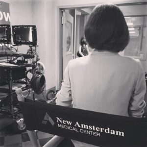 Sandra Mae Frank Instagram - It's been an honor and privilege to play Dr. Wilder 💙👩🏻‍⚕️

This photo was taken on my very first day of work on set for #NewAmsterdam. At that time, I had no idea what was in store for Dr. Wilder and how long she would be around… then fast forward to a couple of months later being on a call with David Schulner and Peter Horton, offering me to join officially as a series regular for Season 5, my first ever. Of course, I knew it would be the final season, so why not go out with a bang and show the world once again more of Dr. Wilder and her strengths as well as her vulnerabilities. It’s been a wild ride, no pun intended.

Representation matters everywhere, and playing a role of an oncologist that happens to be deaf and uses ASL is rarely showcased in media. There ARE deaf and hard-of-hearing professionals in the medical field doing incredible things, proving that we’re capable of anything we set our mind to achieving.

Working for #NBC on New Amsterdam has been truly incredible… and I’ll always carry it with my heart. Working with everyone on set, actors and crew, has been fantastic and filled with fun, uplifting, and profound moments. Everyone in the show truly made me feel seen and welcomed me to the #DamFam with love, respect, and effort to learn sign language just enough to communicate with me. 

And to the fans that have been watching the show from day one and welcoming Dr. Wilder late in the show with two final seasons, thank you, and the message of the show will always be this… “How can I help?”

With love, #DrWilder 💙🤟🏻

P.S. I have SO MANY #BTS photos, will share once a while 😉

[image description]
The main photo is in black and white. Sandra Mae as Dr. Wilder facing forward with her back to the camera, sitting on a chair titled “New Amsterdam - Medical Center” along side with film equipment around. (remaining images description in comments below)