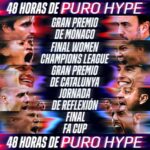 Sandra Díaz Arcas Instagram - Le paso el móvil al equipazo que va a vivir 48 horas de PURO HYPE en DAZN 🔥🔥 🏎️ F1 con el GP de Mónaco 🏍️ MotoGP con el GP de Catalunya 🏆 Finales de la UWCL y FA Cup 🔥 ¡Y el desenlace de LALIGA! 💥