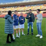 Sandra Díaz Arcas Instagram - De la mañanita de hoy en Vallecas ⚽️ con @dazn_es 😊