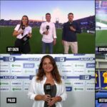 Sandra Díaz Arcas Instagram - Fotos que no subí de nuestro primer día 🤍 (Era la vuelta al cole y estaba demasiado concentrada🤪) Y mientras la mayoría de vosotros seguís en la playa, mañana nos vemos en la jornada 2: Almería-Real Madrid en @dazn_es 🙌🏽 . . . #LaLigaenDazn #fútbol #ligaeasports #getafebarça #jornada1 #coliseum
