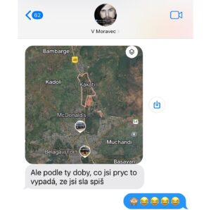 Sandra Nováková Instagram - Když mi píše můj muž😂🙈❤️ @vojta7m