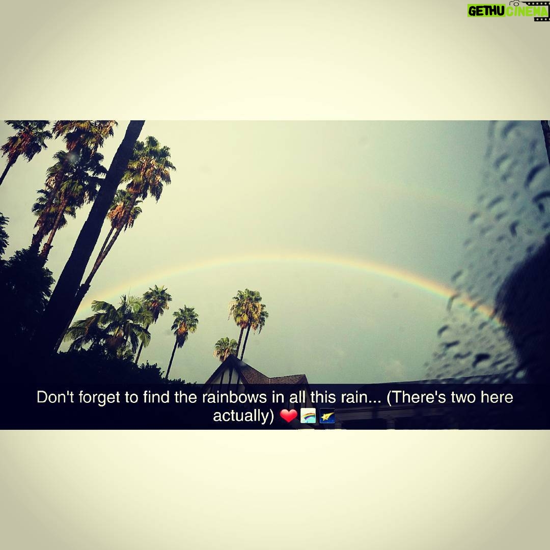 Sandra Rosko - 644 Likes - Don't forget to find the #doublerainbow in all this rain... ❤🎭🎬🌈🌠