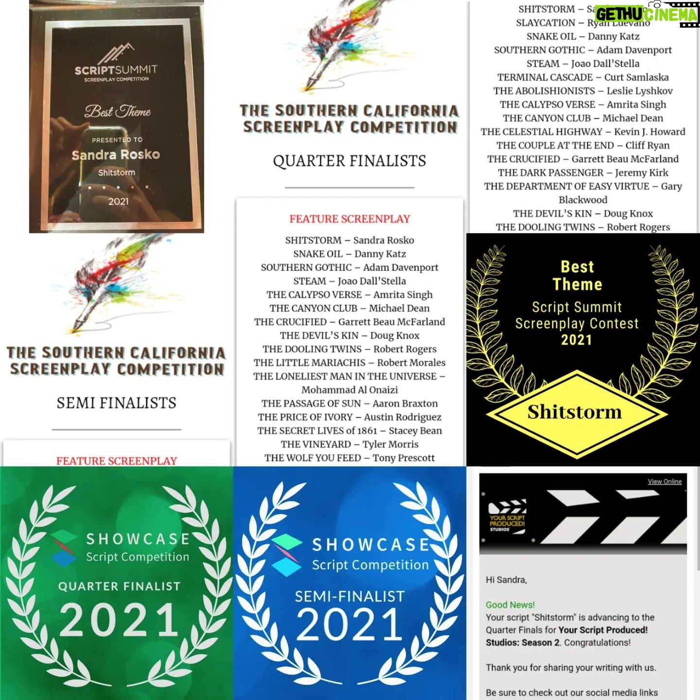 Sandra Rosko - 1.9K Likes - In lighter, somehow shittier news, I've lost count of how many laurels @shitstormmovie has now... & a plaque! haha No shit! Well... 😜 A parody of the shitstorm that is our "elite" political system! "Number Two: The Sequel" coming soon... 🤣