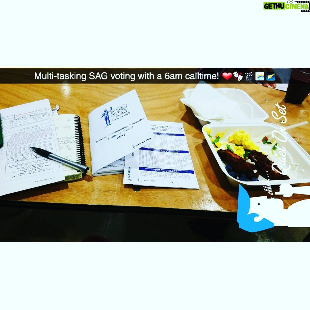Sandra Rosko - 749 Likes - Managed to get my @sagaftra @sagawards #vote in with enough time to manage to make my 6am calltime today... Living the dream! ❤🎭🎬🌈🌠