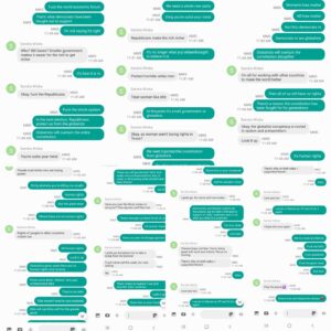 Sandra Rosko Instagram - Pt. 3 Anyone having conversations like this lately? I love Democrats; but not Democrats as they are now - as they are now globalists. & globalists will overturn the constitution and get rid of human rights altogether. Small government is all that stands between us and global tyranny. Fuck globalists and the great reset. & fuck George Soros, you fucking fascist. You can't buy Democrats and act like we won't know any better. #realtalk #fuckfascism