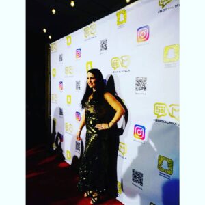 Sandra Rosko Instagram - Had a wonderful time wearing black at the #socialmixla @goldenglobes event tonight! Much much love and support to #whywewearblack in solidarity with all my sisters to say #timesup on the abuse and imbalance of power across all industries! It's about time, baby! Very very special thanks to everyone who made it all possible! #onelove ❤🎭🎬🌈🌠