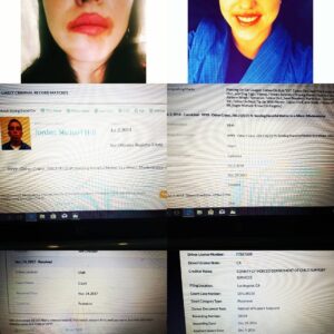 Sandra Rosko Instagram - Thank Gods I'm not that vain or I might have killed myself this month. haha #realtalk & Although I'm quite the type to suffer silently, #timesup. & Gods know I don't need anymore bullshit rumors flying around about me, so I'm gonna set the record straight. 
Disclaimer: I am not a victim; I'm a survivor. A warrior. A badass with a CPL that you really don't wanna mess with. & a spiritual warrior that you should hope to see in the next life. Truly. All that being said, here's the bullshit I've been dealing with the past few weeks/years... #whyidontdate Remember that crazy jealous boyfriend I had (who seemed so confident till I agreed to go out with him, then freaked out every time I so much as looked at somebody else) that maimed me in my sleep (top right photo) right after I broke up with him almost three years ago now? Idk if it's ringworm in a bottle or something else the #unitedstatesmilitary taught him (he claimed to be a #greenberet and told me things like Michelle Obama is really Michael Obama, and the war in Iraq is all about oil, and he ordered a bunch of women and children killed just to lay a pipeline... But he also said he wasn't a sex offender ((middle left photo; registry number 2363296)) and didn't have any kids ((bottom right photo))... Either way, impersonating a soldier or compromising classified information, he's a true #domesticterrorist and menace to society that needs to be dealt with accordingly); but the jealous bitch got me again a few weeks ago. 
I didn't wanna believe it. It had been really cold those couple days, and the skin around my mouth is like a 3yo's because it was brand new after he did this to me last time, so I was hoping for just dry winter skin. I kept it moisturized and cut down on my natural liver cleanse/diuretics. But it persisted, and my six roommates and I contemplated that #jordanmichaelhill really maimed me in my sleep again. 
One roommate had actually seen him lurking outside on his skateboard in the middle of winter by my car with a guy in a black truck. I walked out to my car months ago at night and saw his bitch ass slowly ride away on a skateboard. & when I went to Walgreens one early (cont. in comments)