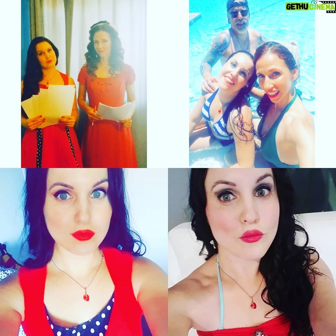 Sandra Rosko Instagram - Happy Strong Sun Moon, everyone! I had a wonderful week shooting #morecakemovie and bikini shots for a calendar while staying cool in Palm Springs! Very special thanks to @kattking310 @bryan_sapphire @darkfootageent and everyone else who made it all possible! #staytuned! β€ππ¬πΈππ
