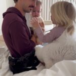 Sanela Diana Jenkins Instagram - very busy morning in our bedroom lol