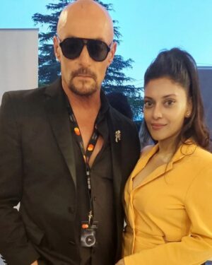 Sangeeta Krishnasamy Instagram - One with the #supervillain #seancronin 😎
#cannesfilmfestival #actor #hollywood