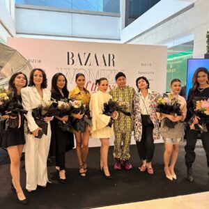 Sangeeta Krishnasamy Instagram - Thank you @harpersbazaarmy for celebrating Women in Cinema, most importantly for celebrating diversity, because this is who we are.

Never dreamt of standing among these iconic women but it happened, an honour that'll stay warm in my heart forever! ❤😱 

Photographed by @ttfga for #harpersbazaarmy 

#harpersbazaar
#harpersbazaarmy 
#womenincinema 
#womenoftheyear2022

Makeup & Hair @kevinlee_________ @khirkhalid 🥰
Outfit @nuritaharith 
Jewellery @tiffanyandco