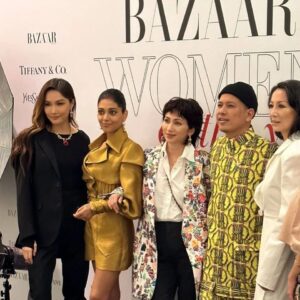 Sangeeta Krishnasamy Instagram - Thank you @harpersbazaarmy for celebrating Women in Cinema, most importantly for celebrating diversity, because this is who we are.

Never dreamt of standing among these iconic women but it happened, an honour that'll stay warm in my heart forever! ❤😱 

Photographed by @ttfga for #harpersbazaarmy 

#harpersbazaar
#harpersbazaarmy 
#womenincinema 
#womenoftheyear2022

Makeup & Hair @kevinlee_________ @khirkhalid 🥰
Outfit @nuritaharith 
Jewellery @tiffanyandco