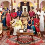 Sangeetha V Instagram - Togetherness is real HAPPINESS ♥️🤩♥️ Lovely family and lovable people of @suntv AANADHARAGAM 6.30pm heading 500 episodes sooooooon ✨️🎁✨️ #rajkamal #suntv