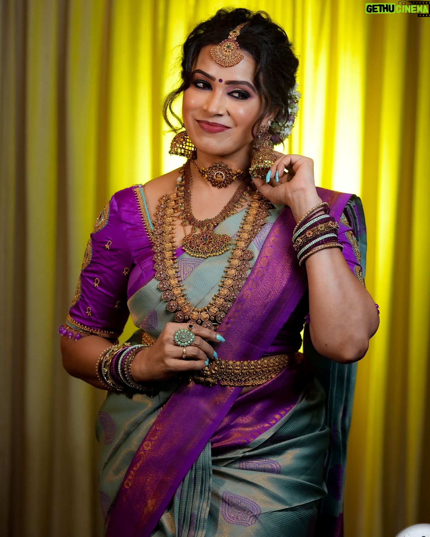 Sangeetha V Instagram - A pleasant bridal makeover @_bloom_beauty_studio captured by @sahin_focuslab 💓💓💓.