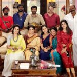 Sangeetha V Instagram - Togetherness is real HAPPINESS ♥️🤩♥️ Lovely family and lovable people of @suntv AANADHARAGAM 6.30pm heading 500 episodes sooooooon ✨️🎁✨️ #rajkamal #suntv