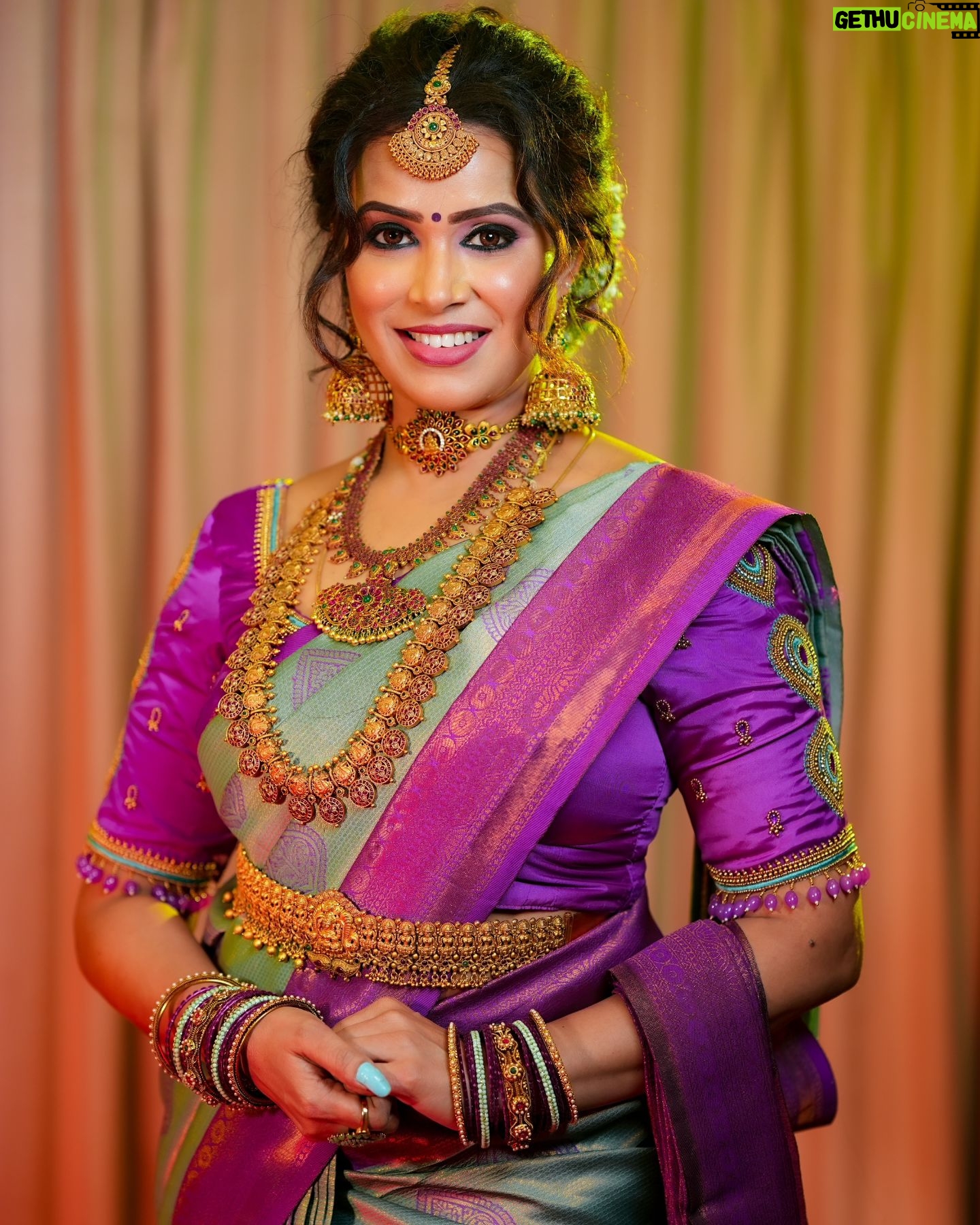 Sangeetha V Instagram - A pleasant bridal makeover @_bloom_beauty_studio captured by @sahin_focuslab 💓💓💓.