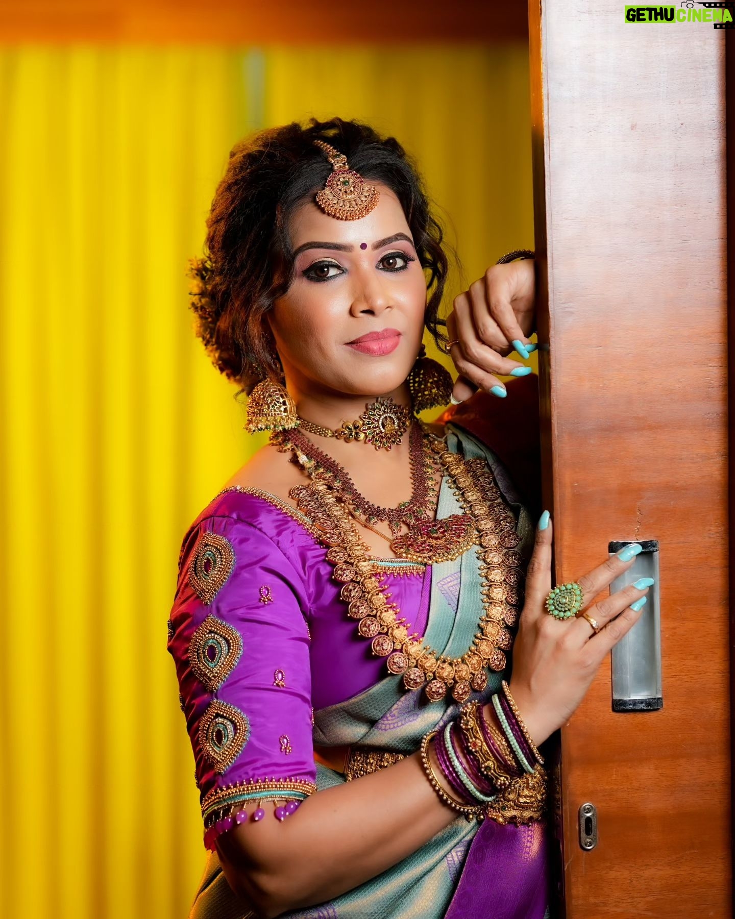 Sangeetha V Instagram - A pleasant bridal makeover @_bloom_beauty_studio captured by @sahin_focuslab 💓💓💓.