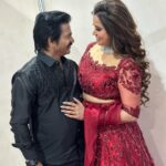 Sangeetha V Instagram - ❤️🖤❤️🖤❤️❤️🖤 Thanks for this attractive and unique costume for both of us in our favorite color from @frontiers_fashion_lounge and gorgeous jewelry from @fineshinejewels 🖤❤️