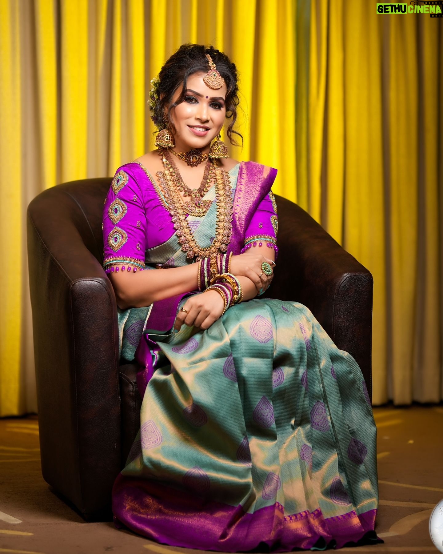 Sangeetha V Instagram - A pleasant bridal makeover @_bloom_beauty_studio captured by @sahin_focuslab 💓💓💓.
