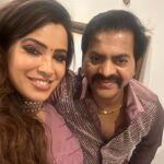Sangeetha V Instagram - Once again feeling proud to be your lovely wife and you should get more and more awards 💐💐Thanks to GALLATA GOLDEN STAR . Thanks for wonderful costume and jewelry by @designed_by_sindhu @fineshinejewels @redin_kingsley