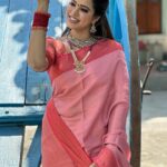 Sangeetha V Instagram - ஜொலித்த தருணம் 💝💝💝 Saree 💗 🩷🩷🩷🩷🩷🩷 Designer costume from sreedevi designers Coimbatore