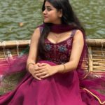 Saniya Babu Instagram – Outfit from : @fab.d.studio  Designer : @vinduja_sonu. One smile makes you beautiful 😇