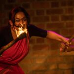 Santhy Balachandran Instagram - Roudram (Anger| Images 1,2,3) and Karunam (Pathos| Images 4,5,6). Two emotions that are often disguised as each other… Unexpressed grief often manifests as rage while unexpressed anger transmutes itself into sorrow. Both have their source in pain. But your default depends on what you have been permitted to show. For a fortnight, sheltered from a world where the expression of these emotions is policed by gender, we learned to give voice to our anger and lend tears to our grief. Thank you, Guruji. @natanakairali ☀️ 📷: @manojparameswaran #natanakairali #navarasasadhana