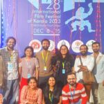 Santhy Balachandran Instagram - Ennennum is my fourth film to have been showcased at IFFK — and the one I am most proud of. In the four years I journeyed with this film — from audition to premiere — it served as a beacon of hope, reminding me of what is possible when a small team of committed individuals give their best to realise a creator’s vision. Ennennum would not have materialised if not for the one-woman army behind it: writer, director, producer and production designer — Shalini Ushadevi. Despite multiple obstacles and extended delays, Shalini resolutely built (and rebuilt) the project ground up, and assembled an incredible team of collaborators. The two weeks we spent shooting the film in January this year were the happiest I have ever been on a set. We had a tight schedule and several constraints, but there was a sense of conviction and camaraderie that sustained us. Devi was a challenging character to play — the kind that comes along only once in a while. I’m fortunate that I had these lovely, talented people around to help bring her to life, and am grateful that we all got to hang out again for a week, sharing Ennennum with family, friends, and the discerning audience at IFFK. Thank you for this most rewarding experience, Shalu. And a special shout out to @pikkoo for being the best kind of co-actor: gifted, generous and kind. Here’s hoping the film finds more of its people as it continues its journey in the new year 💫 #ennennum #iffk #iffk2023