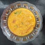 Santhy Balachandran Instagram - Last night as I was heading to bed and Amma was ironing her clothes for a trip, I made an offhand remark about missing a simple Dal Tadka. When I woke up this morning, she had already left. And this is what I found in the kitchen. She had woken up early to make me some Dal before she set off. Her everyday acts of love sometimes take my breath away.
