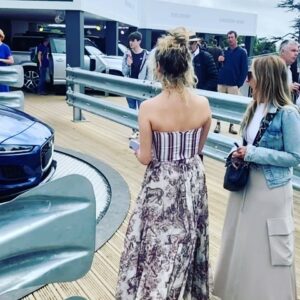 Saoirse-Monica Jackson Instagram - Big MASSEY THANKS to @jaguarukpr & @landrover for a smasher of a weekend at @fosgoodwood & to my mate @arentyoueshita at @byrotationofficial for kitting me out and just a moment of appreciation for @denissulta for looking well fit behind that wheel ♥️🏎🖤