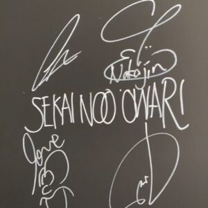 Saori Instagram - CDTVありがとうございました。

今日は告白の日ということで、
告白応援ソング特集✨

……が続く中で、
告白応援要素ゼロのHabitを演奏させて頂きました（╹◡╹）

なかじんはバンド名を間違えて書いてました。

#CDTV #sekainooowari #habit