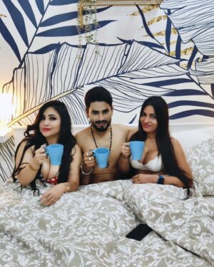 Sapna Sharma Instagram - #3hot and naughty people of industry #We are the coolest #we are the best @always loved by our audience @real_rajsiverma @rajsi206 @rajsi_queen @rajsiverma_official11 @rajsiverma1989
