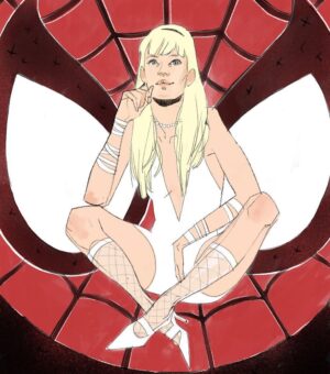 Sara Pichelli Instagram - Unused sketch cover ❤️🕷 #sarapichelli #marvel #gwenstacy
