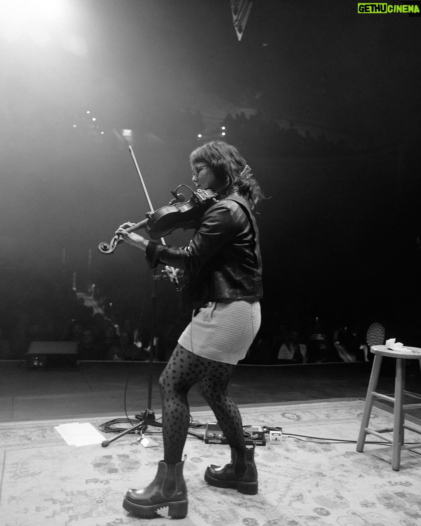 Sara Watkins - 1.3K Likes - Extra post because I got these @bedstu boots on the second day of tour and wore them everyday after! My new faves. Thanks to @noahtorralba for the photo!